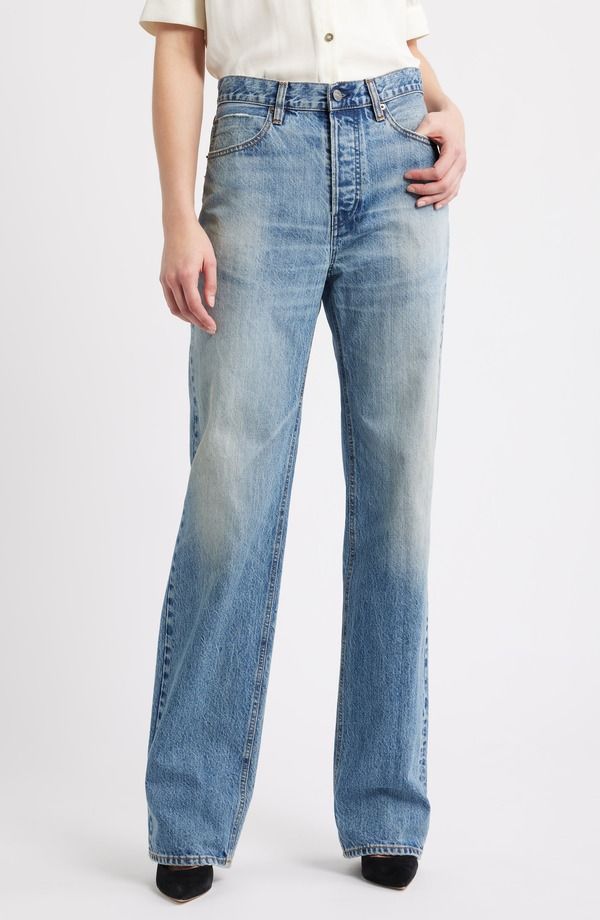 フレーム レディース ボトムス デニムパンツ ストレート ジーンズ FRAME The Stack Straight Leg Jeans Psychic