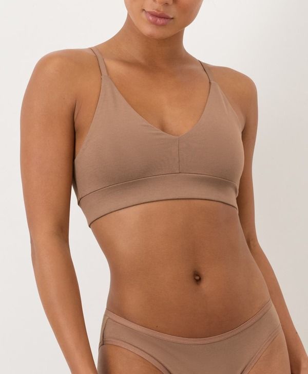 パクト レディース トップス Tシャツ コットン Pact Organicotton Everyday Classic TShirt Bra Driftwood Brown ブラウン