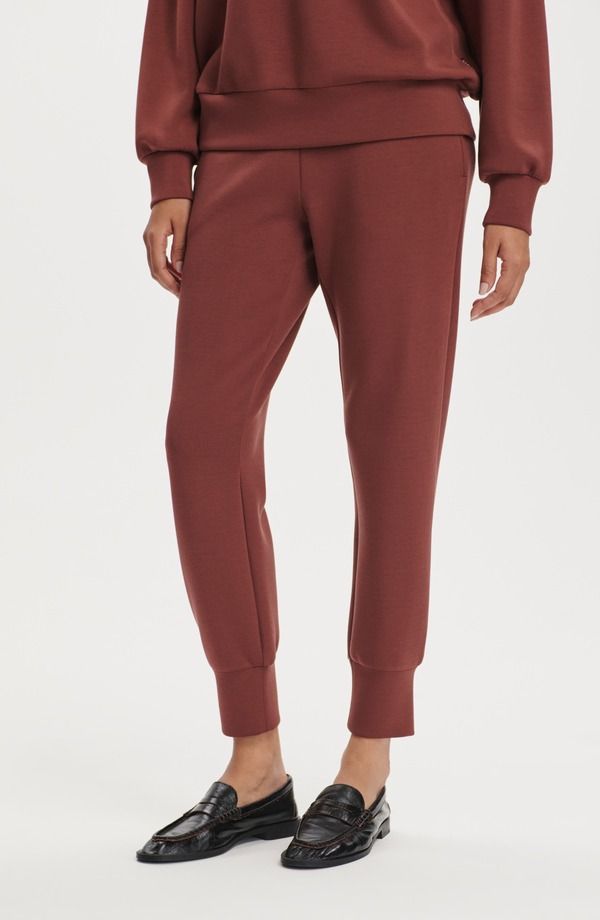 バーレイ レディース ボトムス レギンス パンツ Varley Brushed Rib Slim Cuff 25Inch Pants Cinnamon