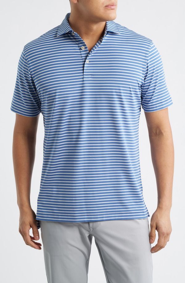 ピーター・ミラー メンズ トップス ポロシャツ ジャージー Peter Millar Ashford Performance Jersey Polo Windsor Blue ブルー