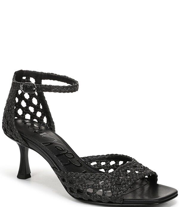 サムエデルマン レディース シューズ ヒール ラップワンピース サンダル アンクル Sam Edelman Peyton Woven Raffiankle Wrap Dressandals Black ブラック