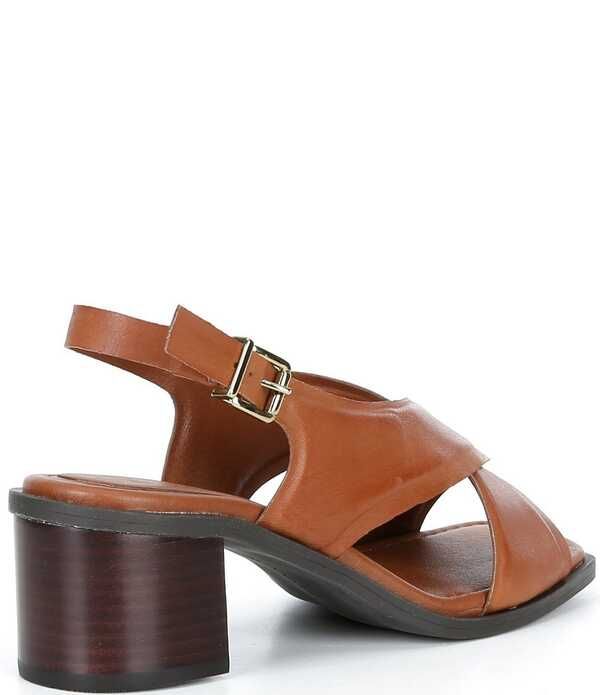 アレックスマリー レディース シューズ ヒール サンダル レザー Alex Marie Ryanne Leather Sling Back Stack Heel Sandals Dark Mahogany