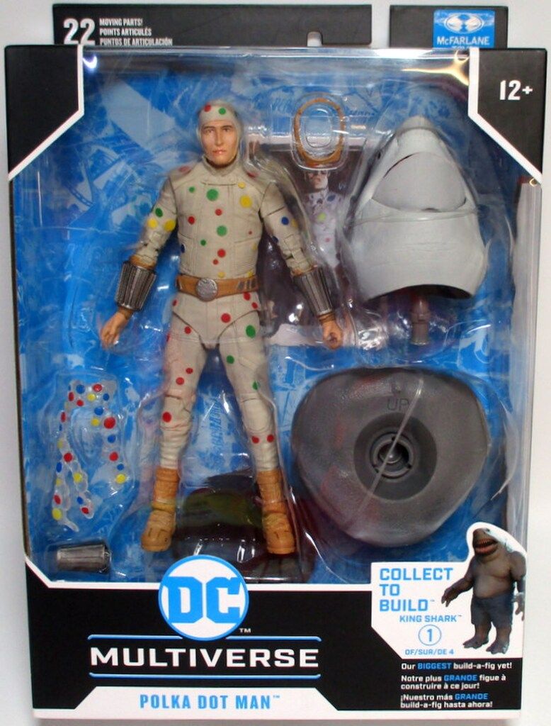 McFARLANETOYS KING SHARK DC MULTIVERSE POLKA DOT MAN