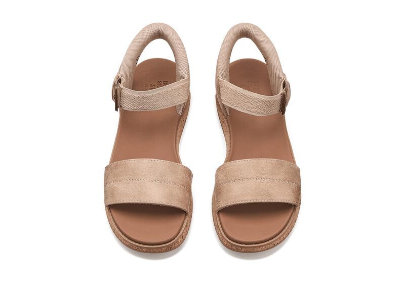 スケッチャーズ レディース シューズ サンダル BOBS from SKECHERS Bobsun Vibe Be Corky Natural