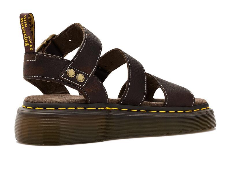 ドクターマーチン レディース シューズ サンダル Dr Martens Gryphon Quadark Brown ブラウン ドクターマーチン レディース シューズ サンダル Dr Martens Gryphon Quadark Brown ブラウン