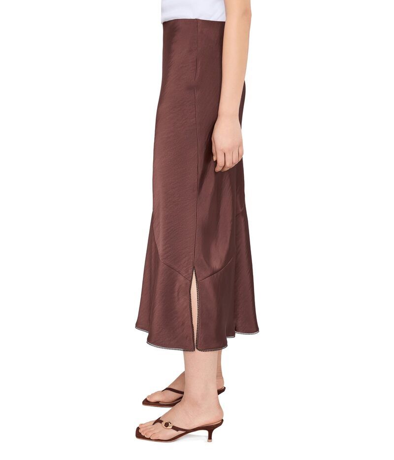 オールセインツ レディース ボトムスカート マキシ AllSaints Darya Maxi Skirt Bitter Brown ブラウン