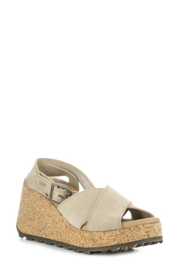 フライロンドン レディース シューズ ヒール プラットフォーム サンダル Fly Londony Platform Wedge Sandal Taupe トープ