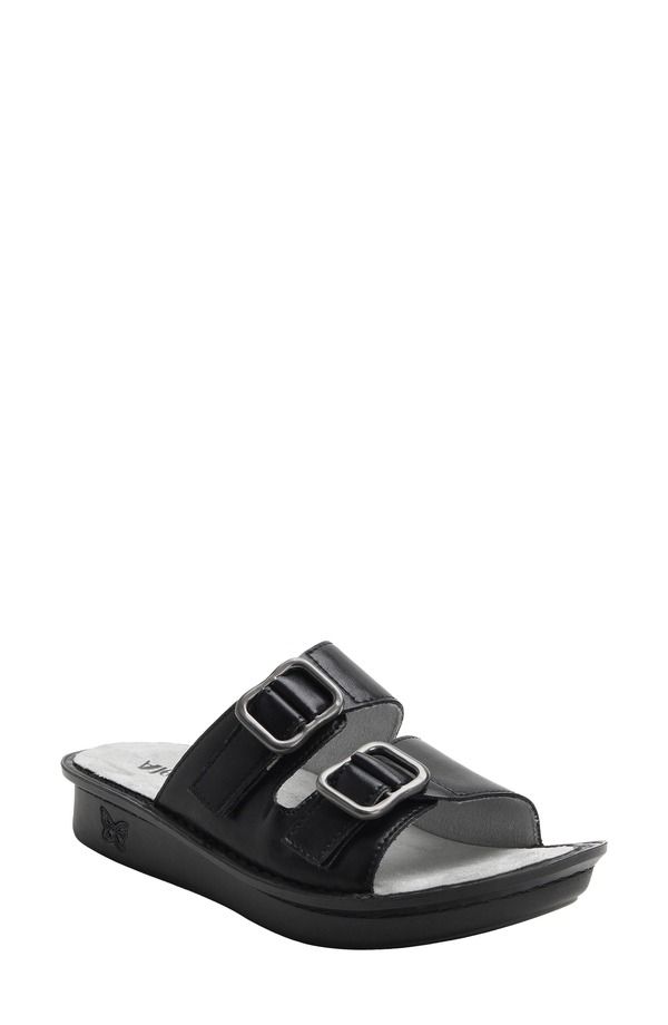 アレグリア レディース シューズ ヒール サンダル Alegria by PG Lite Verahoity Toity Slide Sandal Black ブラック
