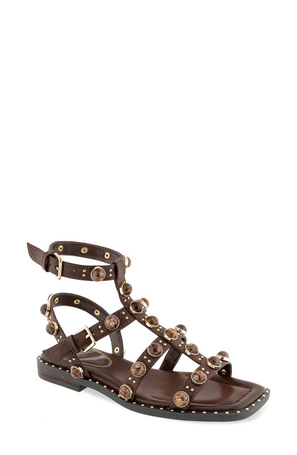 ケネスコール レディース シューズ サンダル アンクル Kenneth Cole Ruby Stones Ankle Strap Sandal Dark Brown ブラウン