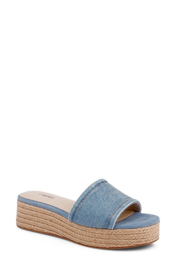 ラジャンス レディース シューズ サンダル プラットフォーム LAGENCE RamaniI Espadrille Platform Wedge Slide Sandalight Denim デニム