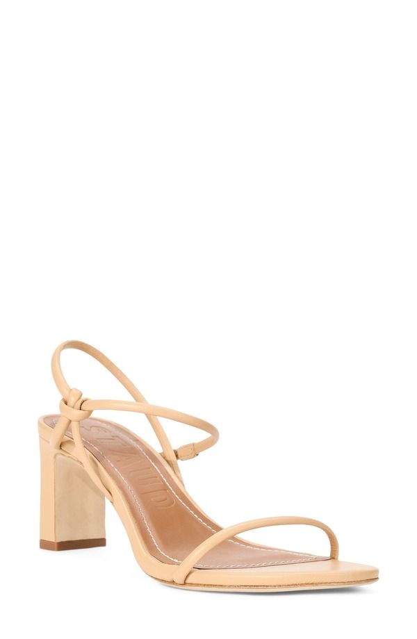 スタウド レディース シューズ ヒール サンダル アンクル STAUD Laurel Block Heel Ankle Strap Sandal Porcini