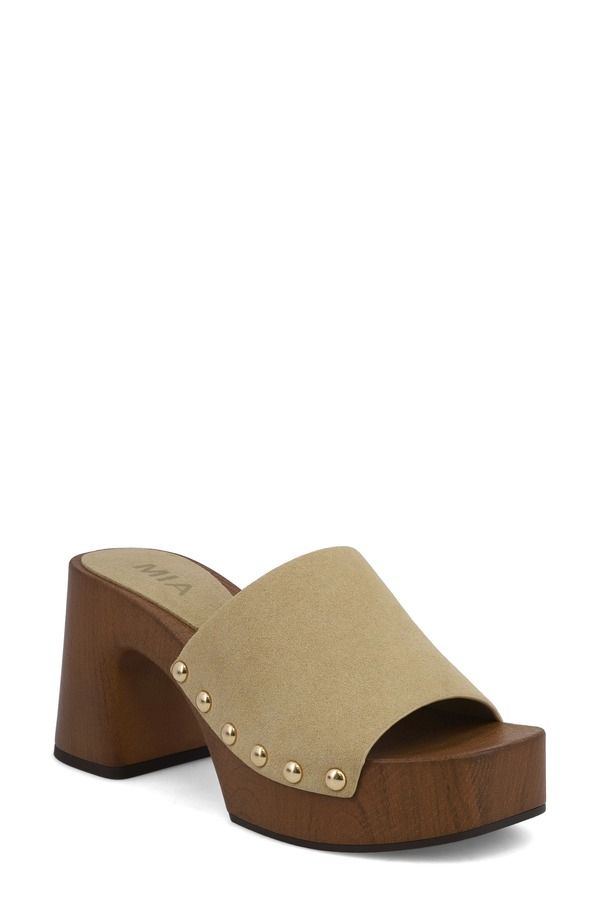 ミア レディース シューズ ヒール プラットフォーム サンダル MIA Emmerie Platform Sandal Sand サンド