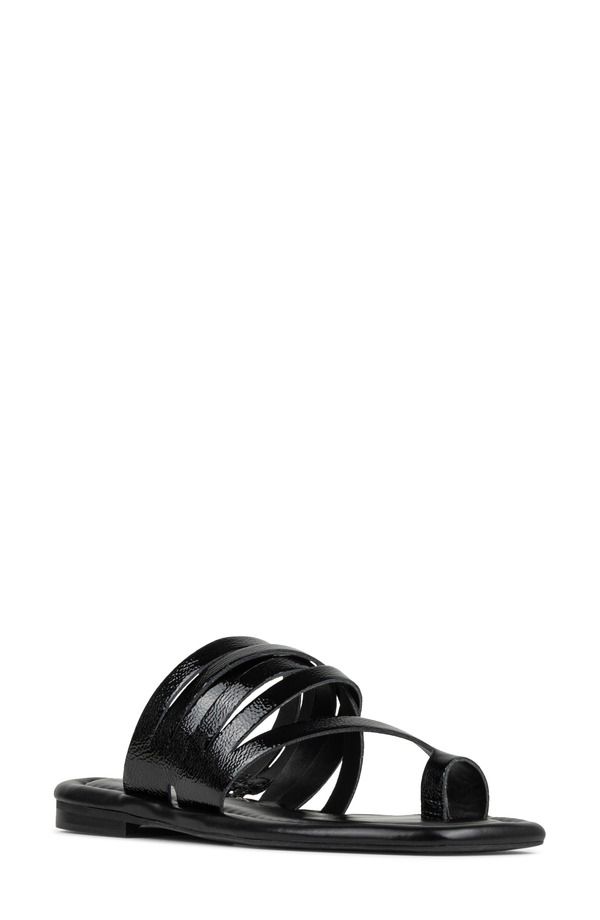 ドナルドプリネール レディース シューズ サンダル Donald Pliner Hazie Toe Loop Sandal Black ブラック