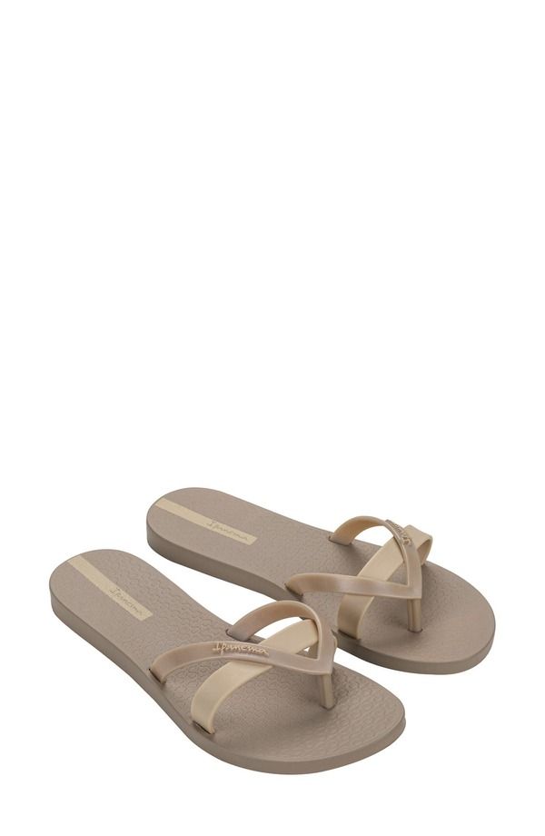 イパネマ レディース シューズ サンダル シルク Ipanema Kirei Silk Flip Flop BeigeMetallic Beige ベージュ