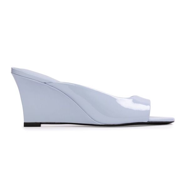 ブラックスエードスタジオ レディース シューズ サンダル BLACK SUEDE STUDIO Arisha 70 Mule Sky Blue Patent Leather ブルー