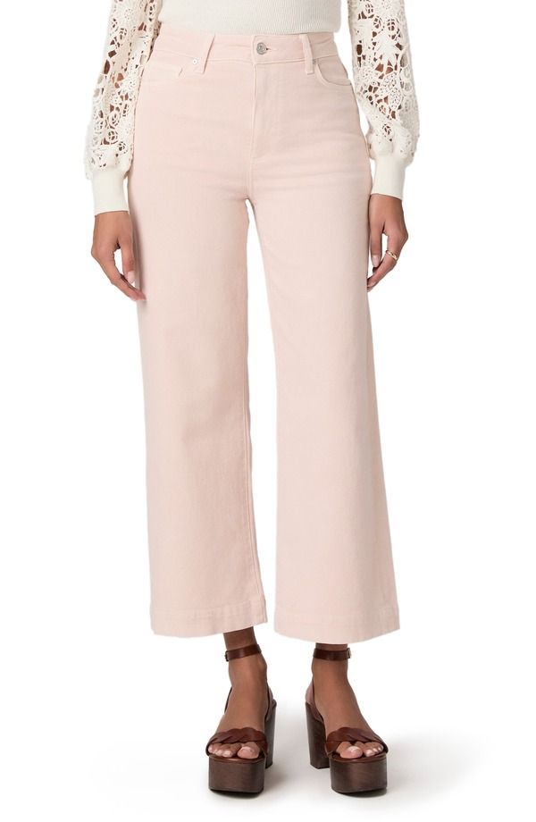 ペイジ レディース ボトムス デニムパンツ ワイドレッグ ハイウエスト アンクル ジーンズ PAIGE Anessa High Waist Ankle Wide Leg Jeans Vintage Rosa