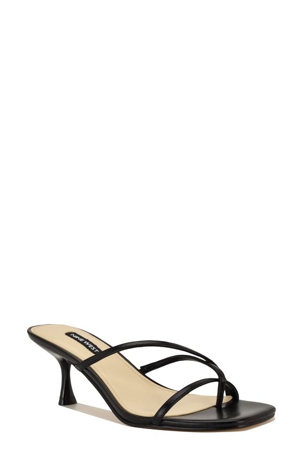 ナインウェスト レディース シューズ ヒール サンダル Nine West Anirey Slide Sandal Black ブラック