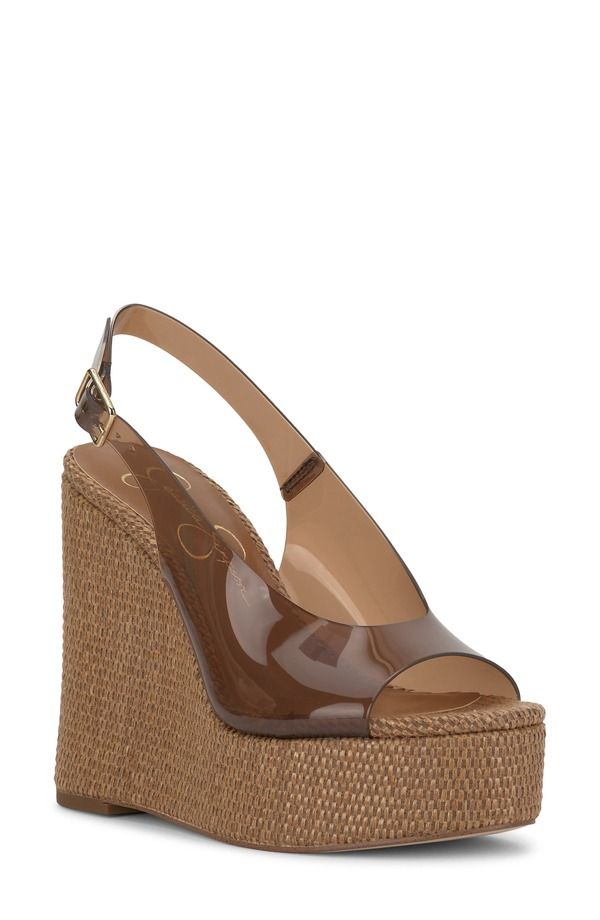 ジェシカシンプソン レディース シューズ ヒール プラットフォーム サンダル Jessica Simpson Kaliese Slingback Platform Wedge Sandal Tuscan Tan タン