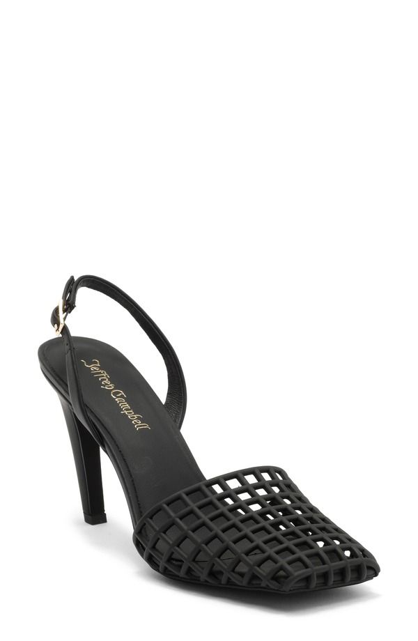ジェフリー キャンベル レディース シューズ ヒール Jeffrey Campbell Aviary Slingback Jelly Pump Black Matte ブラック