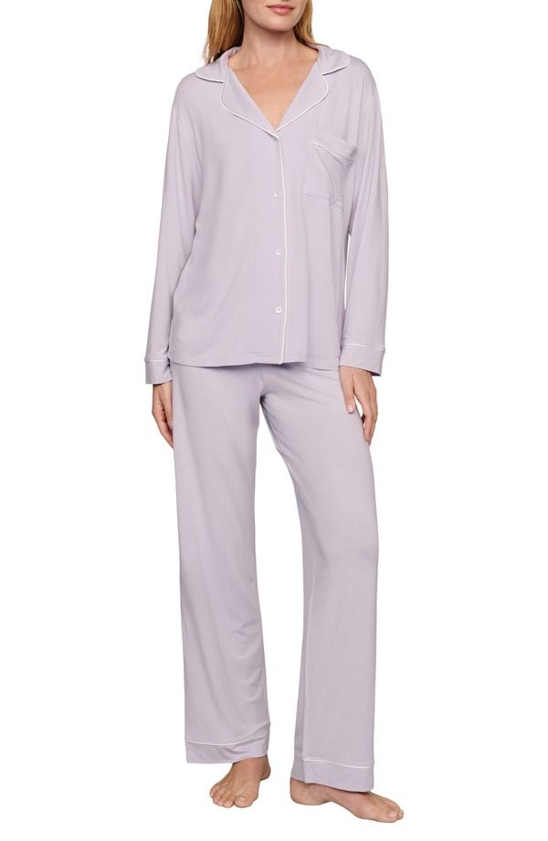 エバージェイ レディース アンダーウェア ナイトウェア Eberjey Gisele Long Pajamas Thistle Ivory アイボリー