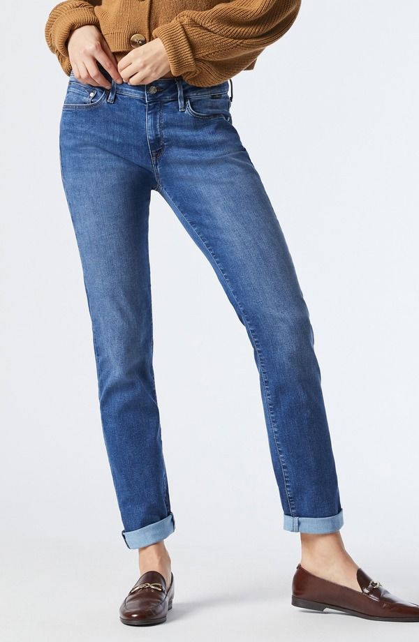 マーヴィ ジーンズ レディース ボトムス デニムパンツ Mavi Jeans Emma Mid Rise Slim Boyfriend Jeans Mid Supersoft