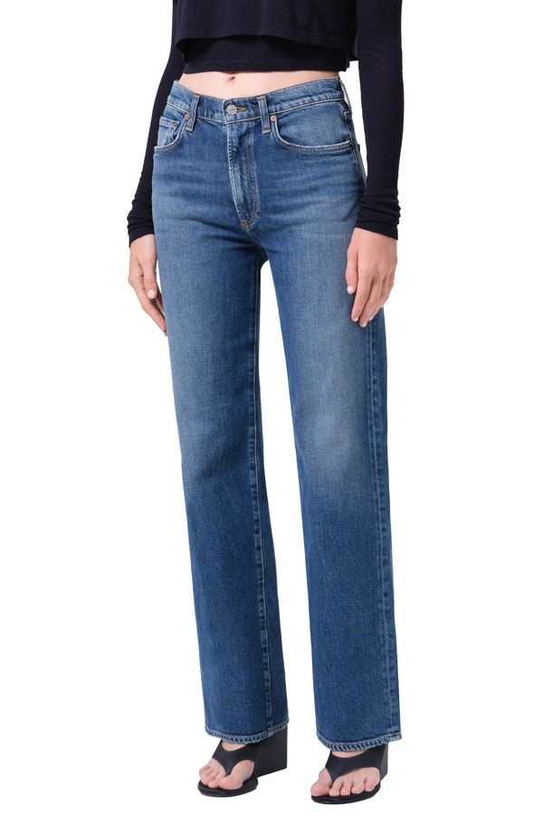 アゴルド レディース ボトムス デニムパンツ ストレート ジーンズ AGOLDE Harperelaxed Straight Leg Jeans River