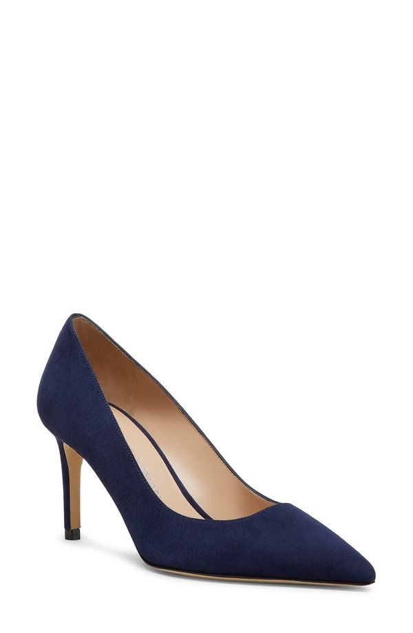 スチュアート ワイツマン レディース シューズ ヒール Stuart Weitzman Stuart Power 75 Pointed Toe Pump Nice Blue Suede ブルー
