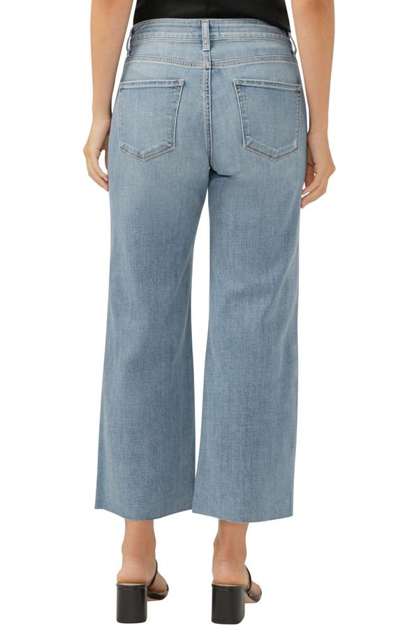 シルバー ジーンズ レディース ボトムス デニムパンツ ワイドレッグ アンクル Silver Jeans Co Suki Curvy Raw Hemid Rise Ankle Wide Leg Jeans Indigo インディゴ シルバー ジーンズ レディース ボトムス デニムパンツ ワイドレッグ アンクル Silver Jeans Co Suki Curvy Raw Hemid Rise Ankle Wide Leg Jeans Indigo インディゴ