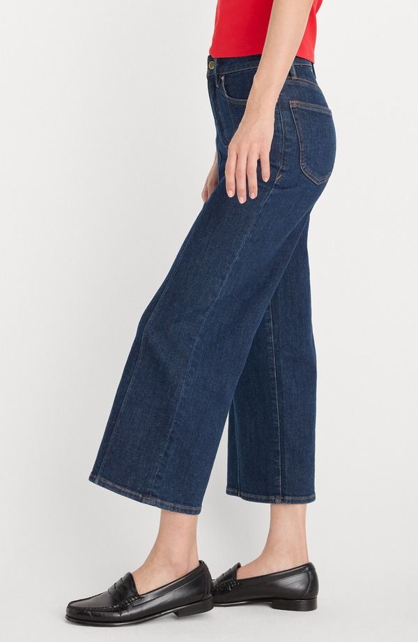 グッドアメリカン レディース ボトムス デニムパンツ ハイウエスト ジーンズ Good American SoftTech Good Waist High Waist Cropalazzo Jeans Indigo1169 グッドアメリカン レディース ボトムス デニムパンツ ハイウエスト ジーンズ Good American SoftTech Good Waist High Waist Cropalazzo Jeans Indigo1169