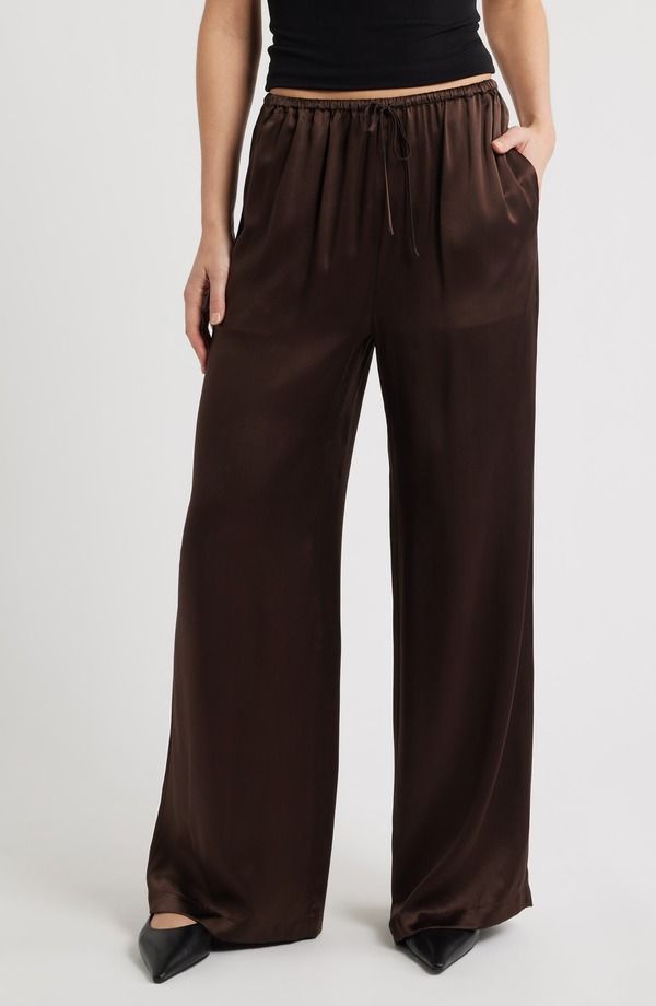 フレーム レディース ボトムス レギンス パンツ シルク FRAME The Silk Lounge Pants Americano