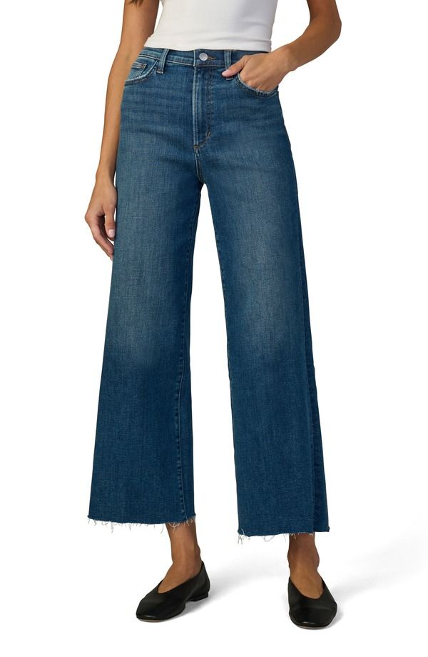 ジョーズ レディース ボトムス デニムパンツ ワイドレッグ ハイウエスト アンクル ジーンズ Joes The Mia Raw Hem High Waist Ankle Wide Leg Jeans Candor