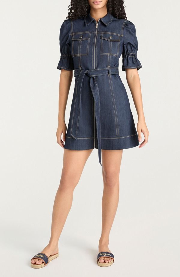 サンク セプト レディース ボトムス デニムパンツ ミニワンピース ミニ Cinq Sept Holly Deniminidress Indigo インディゴ