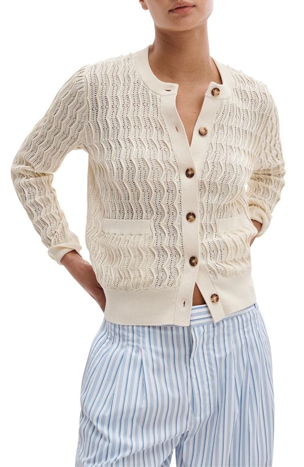 ラグアンドボーン レディース アウター パーカー・スウェット カーディガン ニット rag bone Leslie Knit Cardigan Ivory アイボリー