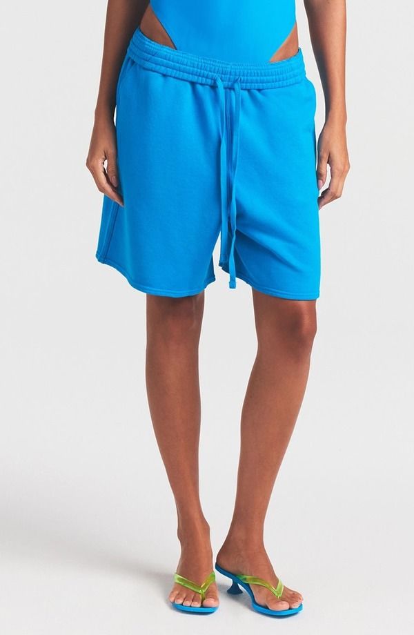 スキムズ レディース ボトムス ハーフパンツ・ショーツ パイル ショートパンツ SKIMS French Terry Basketball Shorts Cerulean