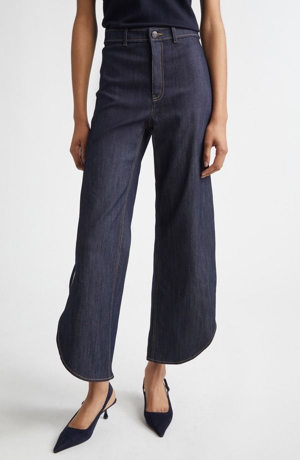 サンク セプト レディース ボトムス デニムパンツ ワイドレッグ ジーンズ Cinq Sept Hannah Wide Leg Jeans Indigo インディゴ