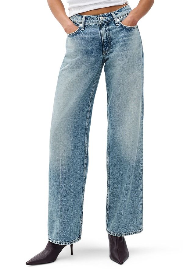 ラグアンドボーン レディース ボトムス デニムパンツ ローライズ ジーンズ rag bone Saige Low Rise Relaxed Straight Jeans Rosland