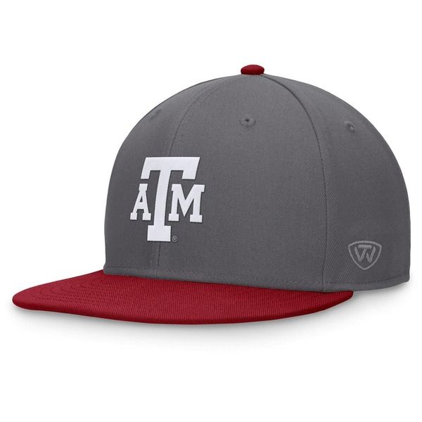 トップオブザワールド メンズ アクセサリー 帽子 Mens Top of the World GrayMaroon Texas AM Aggies Rally TwoTone Fitted Hat Gray グレー 10,124円