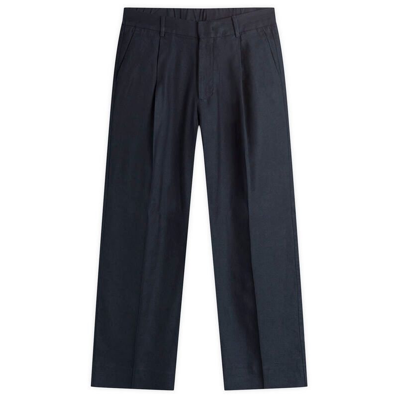 NN07 メンズ ボトムス カジュアルパンツ プリーツ NN07 Kay Pleated Trousers Deep Navy ネイビー