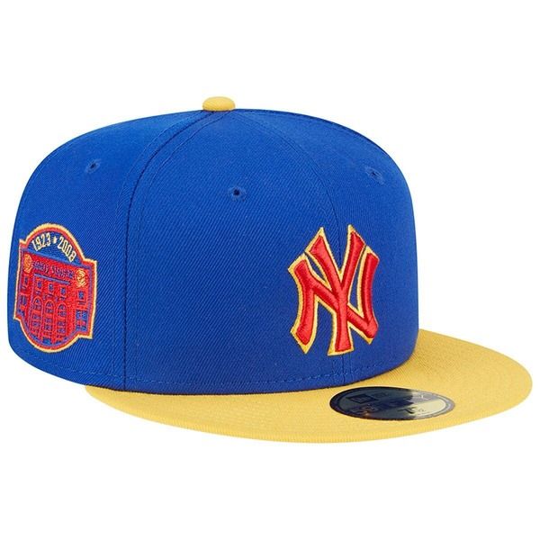 ニューエラ メンズ アクセサリー 帽子 エンパイア Mens New Era RoyalYellow New York Yankees Empire 59FIFTY Fitted Hat Royal イエロー