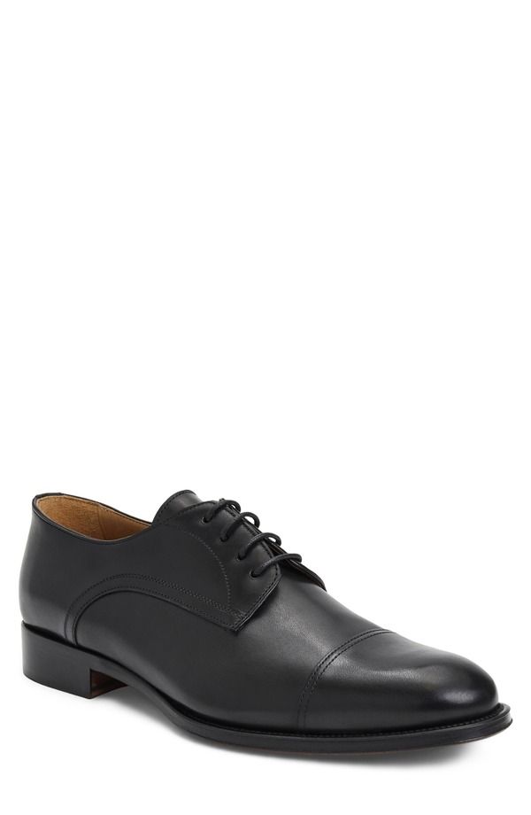 ブルーノマグリ メンズ シューズ ミニ ダービー キャップ Bruno Magli Rimini Cap Toe Derby Black Calf ブラック
