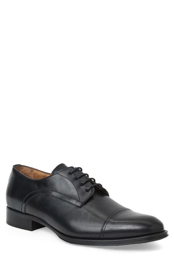 ブルーノマグリ メンズ シューズ ダービー キャップ Bruno Magli Borgo Cap Toe Derby Black Calf ブラック