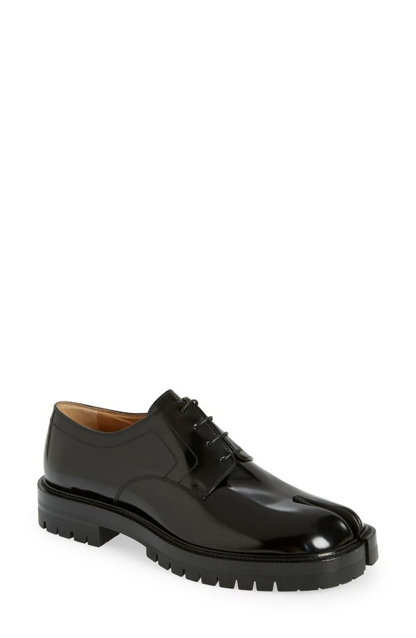 マルタンマルジェラ メンズ シューズ オックスフォード Maison Margiela Tabi Trek Oxford Black ブラック