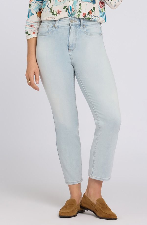 エヌワイディージェイ レディース ボトムス デニムパンツ ストレート ハイウエスト アンクル ジーンズ NYDJ Marilyn High Waist Ankle Straight Leg Jeans Desert Shoreline