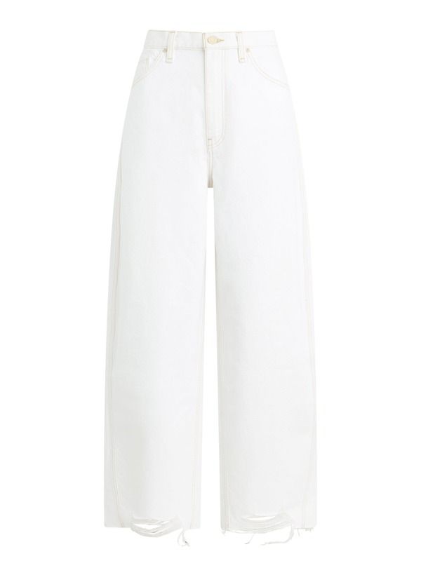 ハドソンジーンズ レディース ボトムス デニムパンツ Hudson Jeans Bailey Relaxed Barrel Jean White ホワイト