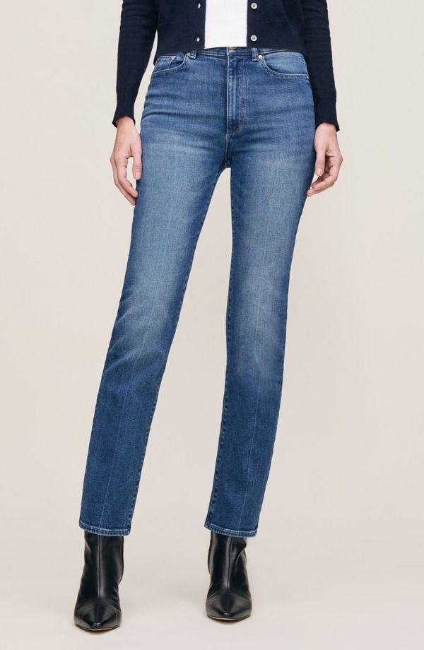 ディーエル 1961 レディース ボトムス デニムパンツ ジーンズ DL1961 Halle Straight Instasculpt High Rise Jeans Oceanside