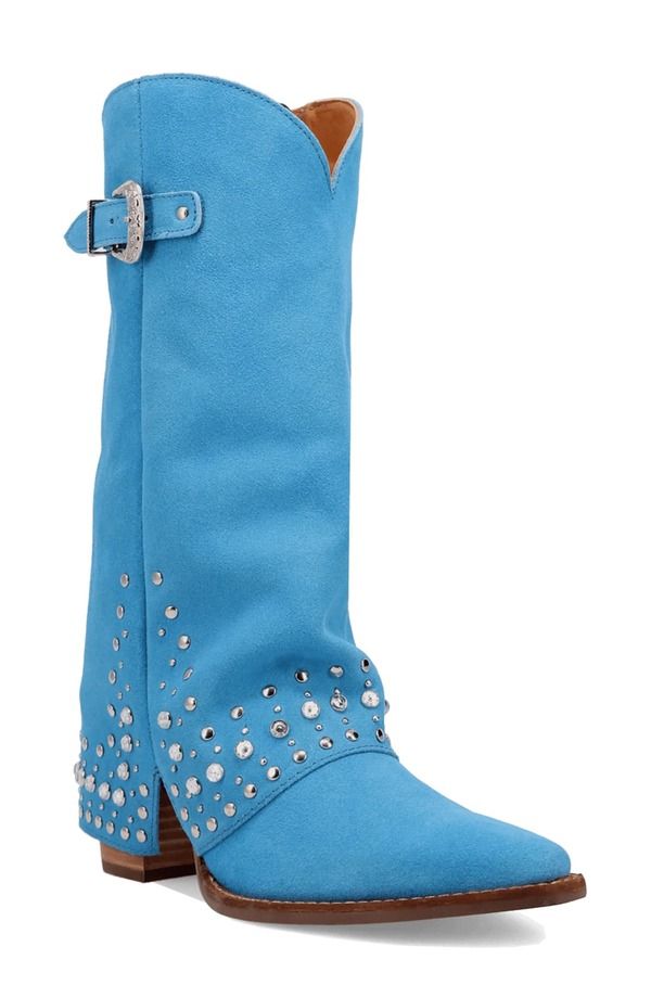 ディンゴ レディース シューズ ブーツ・レインブーツ Dingo Howdy Honey Rhinestone Western Boot Blue ブルー