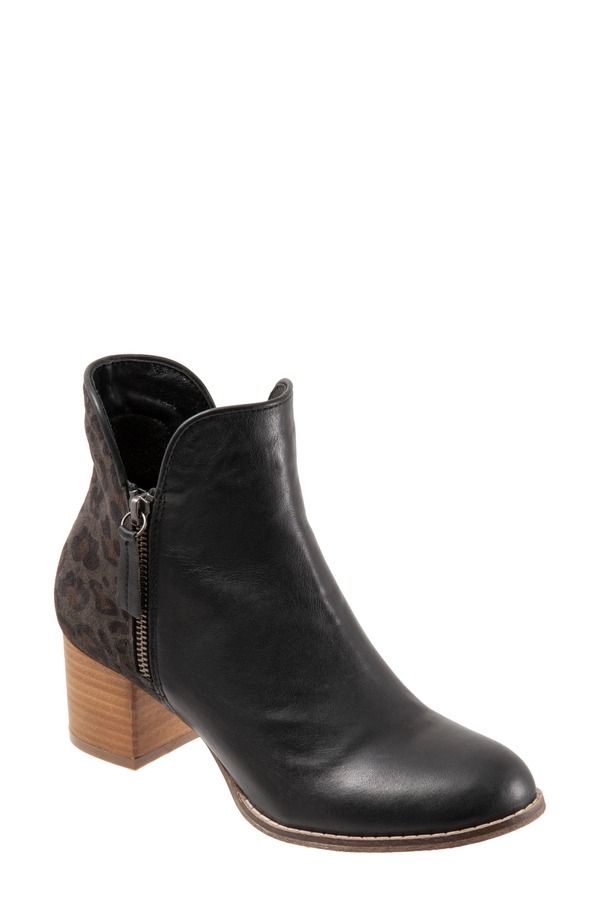 ブエノ レディース シューズ ブーツ・レインブーツ Bueno Jenna Bootie Black Leopard ブラック