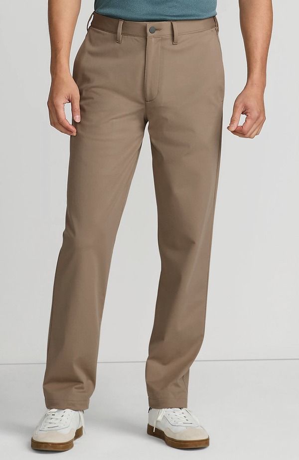 ランズエンド メンズ ボトムス カジュアルパンツ Lands End Traditional Fit Flex Performance Golf Pants Khaki カーキ