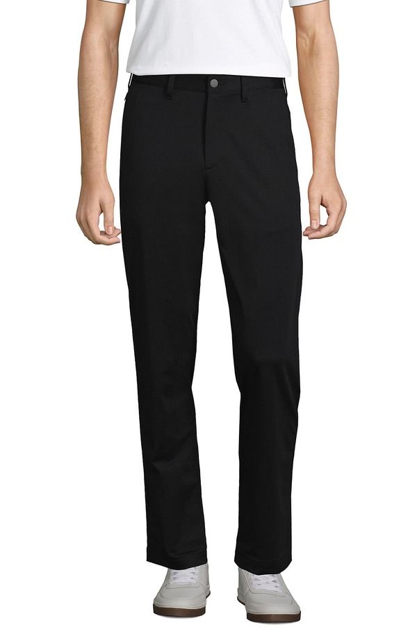 ランズエンド メンズ ボトムス カジュアルパンツ Lands End Traditional Fit Flex Performance Golf Pants Black ブラック
