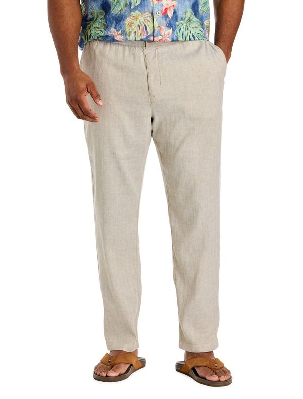 トッミーバハマ メンズ ボトムス カジュアルパンツ トール リネン Tommy Bahama Big TallinenBlend ElasticWaist Pants Beach
